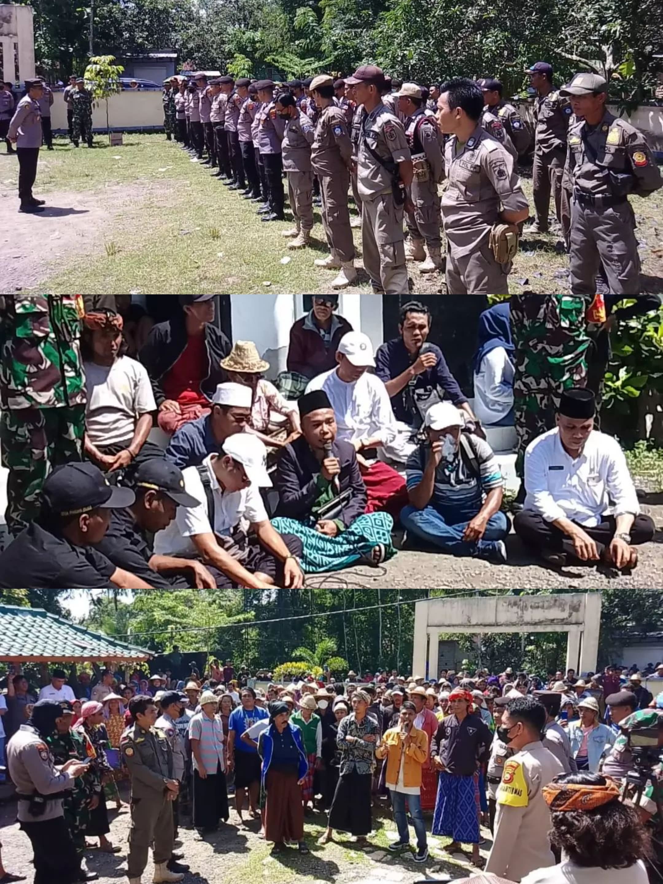 PAM PENGAMANAN HEARING AKSI MASSA DEMONSTRASI WARGA DESA PANDAN INDAH